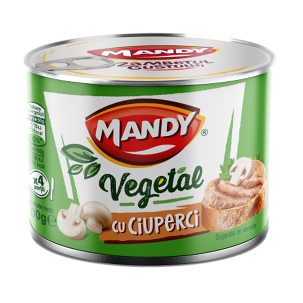 Mandy Vegetal cu Ciuperci